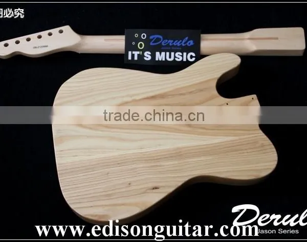 MX777 Diy High Quality Solid American Ash Wood Unfinished Electric Guitar Kit photo-5