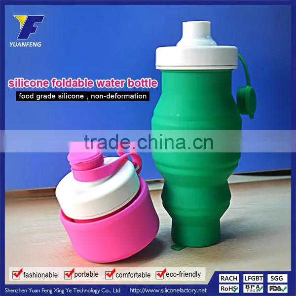 CE / EU,CIQ,FDA,SGS Certification Collapsible Silicone Water Bottles photo-5