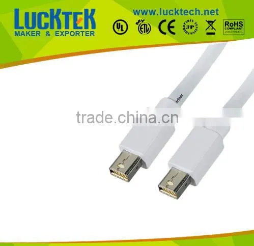Mini DisplayPort CABLE,M/M,WHITE,HIGH QUALITY