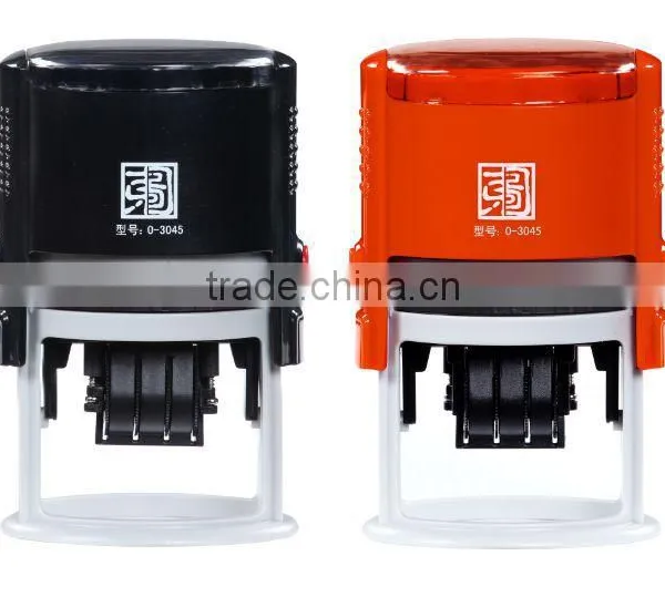 Oval 30*45 Factory Date Code Self Inking Stamp , Rubber Date Time Stamp photo-2
