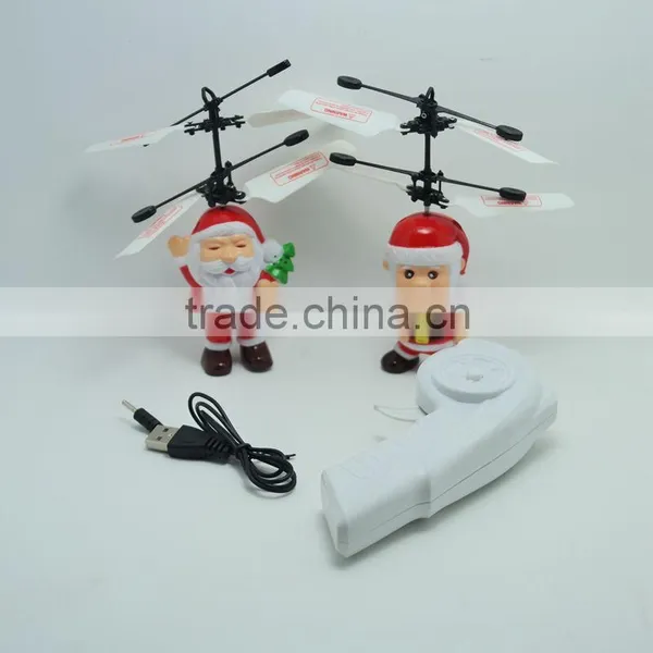2015 New Products Christmas Flying Toys Kids Induction Flying Santa photo-3