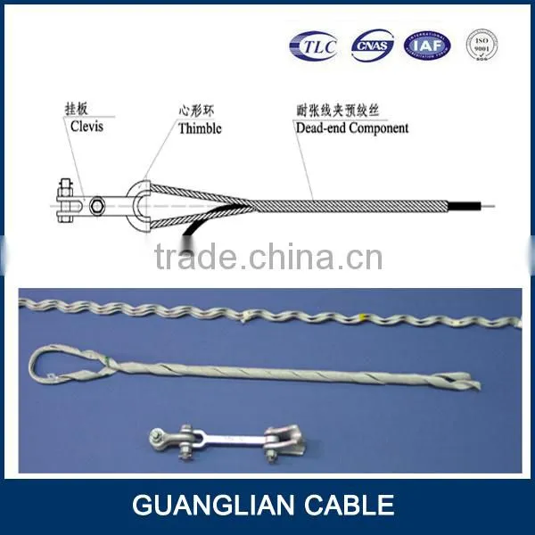 China Manufacturing Overhead Power Line Fitting OPGW Dead-end Optical Fiber Cable Clamp