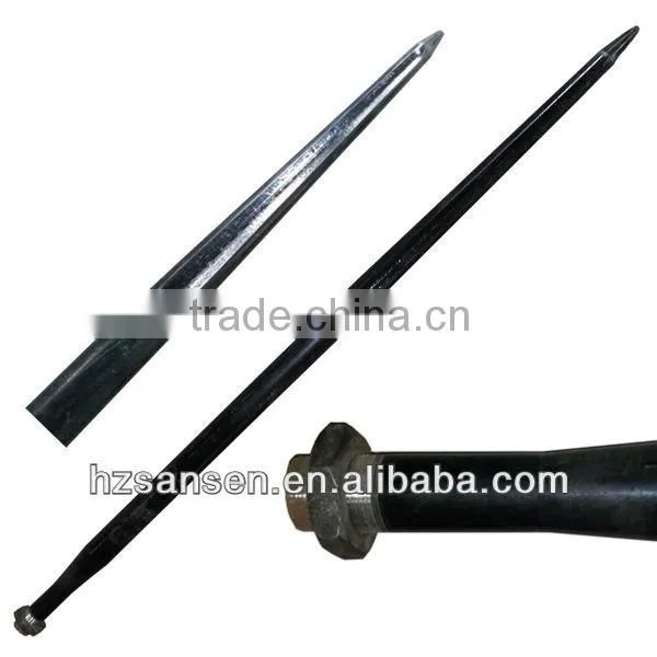 48" - Round Bale Spear Point Fluted With Nut and Sleeve (Hay Spear Point) photo-3