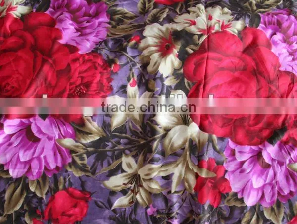 Stock Printed Velvet Fabric