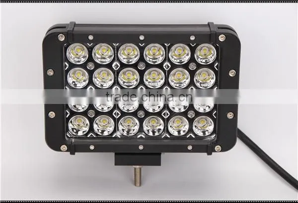 72W 4 Rows LED Work Light 12/24V Spot Flood Beam for Offroad Suv Atv photo-2