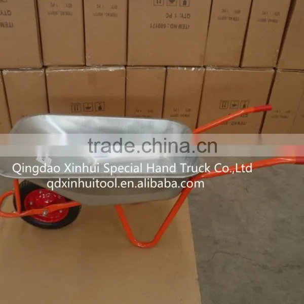 Galvanized Metal Tray large wheel barrow