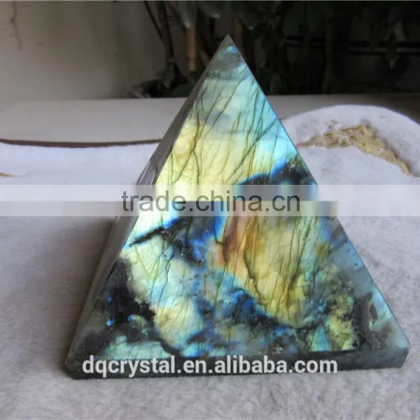 Natural Healing Rock Rough Labradorite Pyramid Cut Stone photo-4