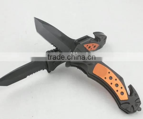 OEM Folding Rescue Knife With Orange Handle photo-3