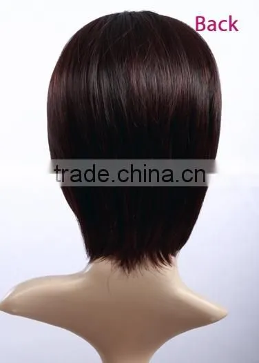 Wet and Wavy Cheap Lace Front Wig Short Wig Synthetic Bang Wholesale European Kosher Wig Distributor photo-3