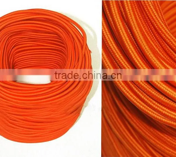 100m Textile/Cloth Covered Wire 2 Core Round Wire, Vintage Style Rayon Fabric Wire for Pendants, Lamps photo-5