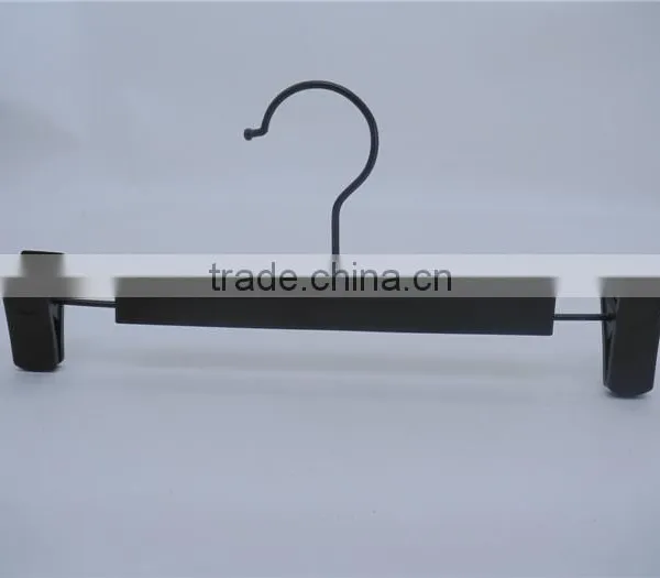 Black Plastic Pant Bottom Tourser Clip Hanger With Black Hook on Wholesale photo-4