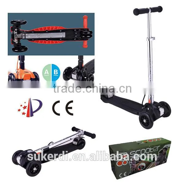 New Patented Product High Quality Foldable Kids Kick Scooter Kids Trike Scooter photo-2