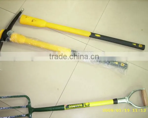 Carbon Steel Shovel and Steel Pick With Fiberglass Handle photo-4