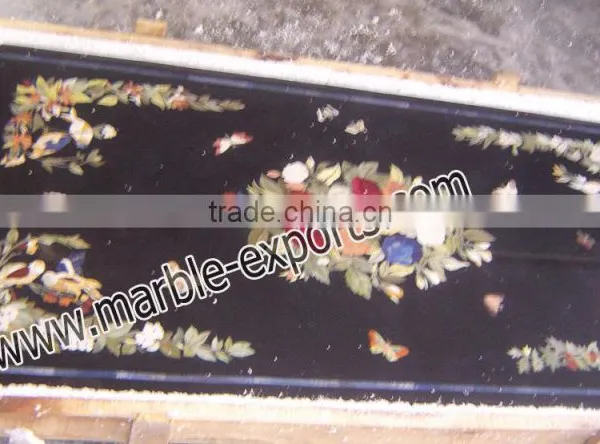 Decorative Marble Tables, Marble Inlay Dining Table Top photo-2