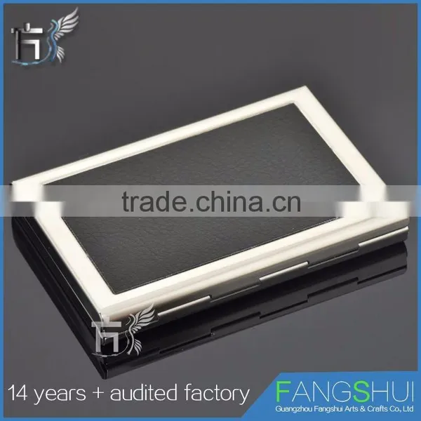 2016 Hot Sale Leather and Metal Business Card Holder Wholesale photo-4