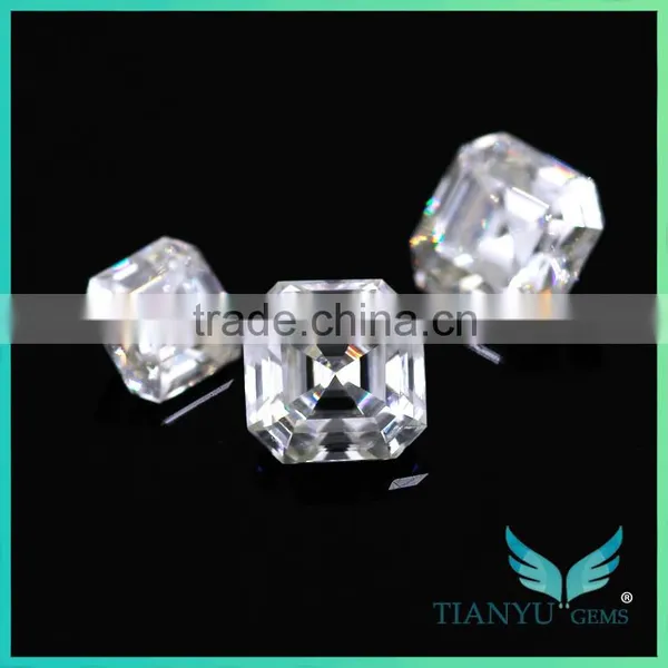 China Factory Synthetic Diamond Asscher Cut Forever Brilliant Moissanite Stones photo-3