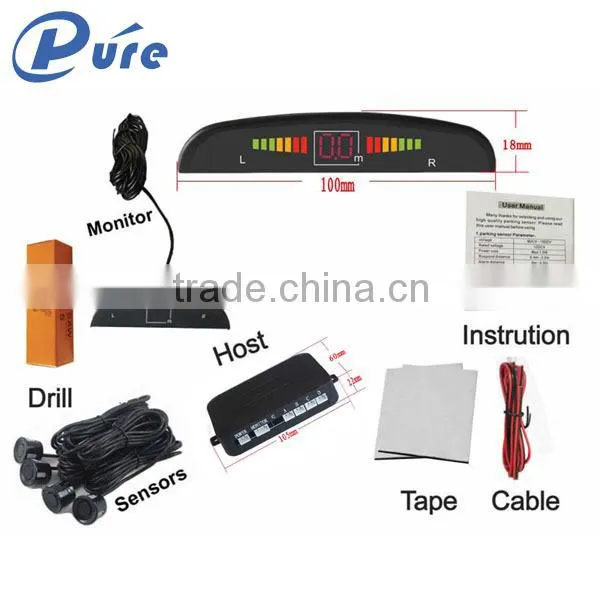 LED Numeral and Color Display Car Parking Sensor Assist System Without Reverse Camera With 4 Sensors photo-4