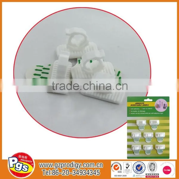 Adhesive Plastic Hook Adhesive Oval Wall Hook Adhesive 5pcs Set Plastic Hook photo-2