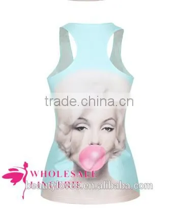 Marylon Manson Print Women Tank Top ,women Summer Vest,T Shirt photo-3