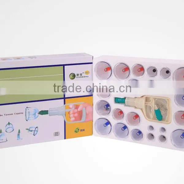 Chinese Medical Disposable Plastic Cupping Therapy Set Kangzhu Cupping Kit photo-2