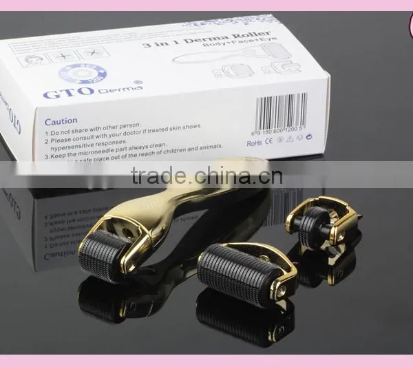 Popular 3 in 1 Derma Roller With 180 / 600/ 1200 Needles (CE Approval) photo-2