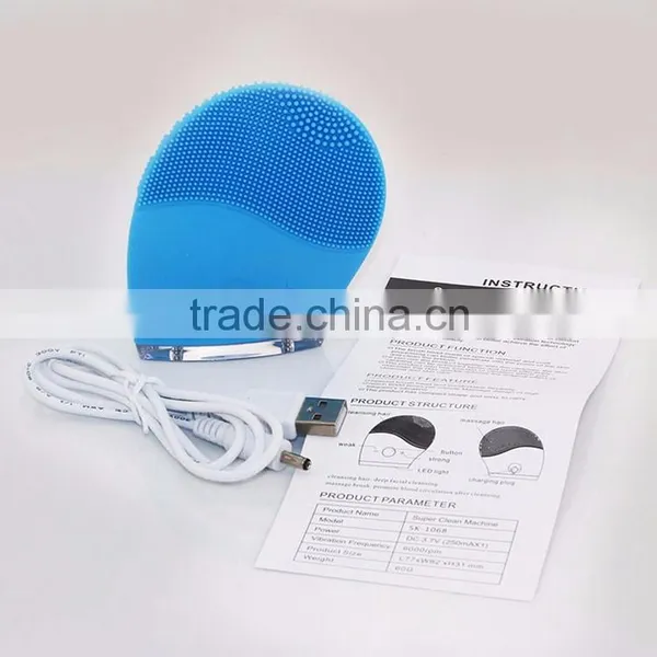 Travel Use Good Quality Silicone Sonic Vibration Soft Brush by Women and Man With CE Certification photo-3