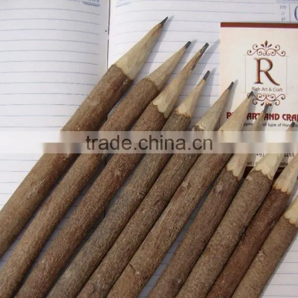 Natural Neem Pen Pencil Wooden Handicraft Artisan Hand Made Eco Friendly photo-2