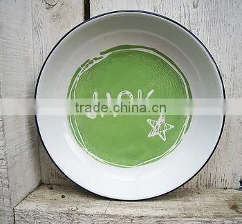 Enamel Rice Plate Dinnerware Dish/Enamel Dish photo-3