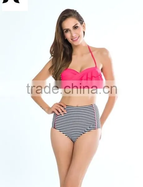 Hot Selling 2017 Summer Women High Waist Swim Wear photo-2