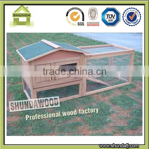 SDR015 Outdoor Wooden Rabbit House Rabbit Hutch Manufacturers photo-5