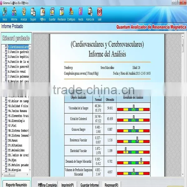 Free Updated Latest Version Quantum Magnetic Body Analyzer Body Fat Scale CE Approved photo-5