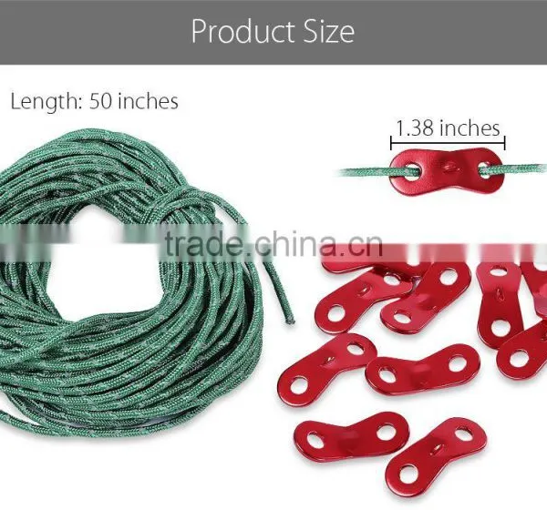 SHINETRIP 2 in 1 Outdoor Windproof Rope Reflective Nylon Cord Adjuster Camping Gear Tent Cord Tent Adjuster photo-5