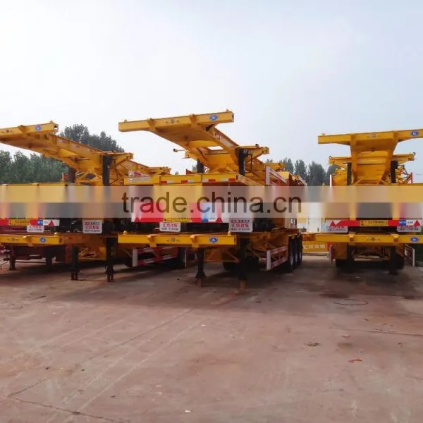 2016 20ft 40ft Skeleton Container Frame Semi Trailer photo-5