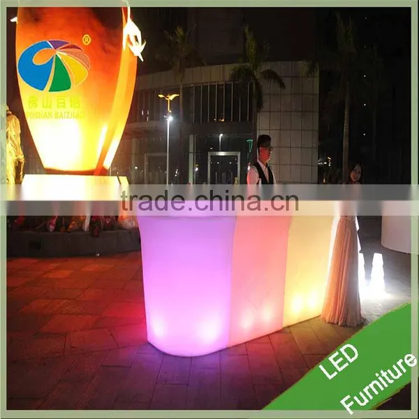 Aibaba Com Foshan Furniture Ktv Plastic Table Light up Bar Table Night Club Decor photo-4