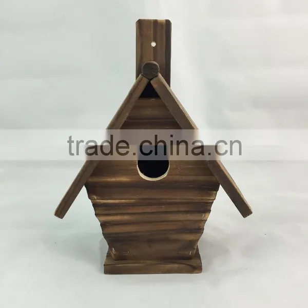 New Natural Usage Cheap Wholesale Antique New Unfinished Wooden Bird House Wholesale photo-4