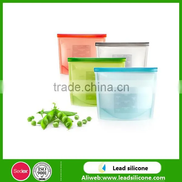 Multifunctional Silicone Food Preservation Kits ,Silicone Storage Bag With Sealing Strip photo-2