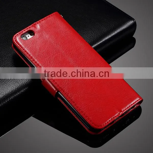 Wholesale Leather Wallet Design Cell Phone Case for Iphone 6 6s With Card Slot photo-2