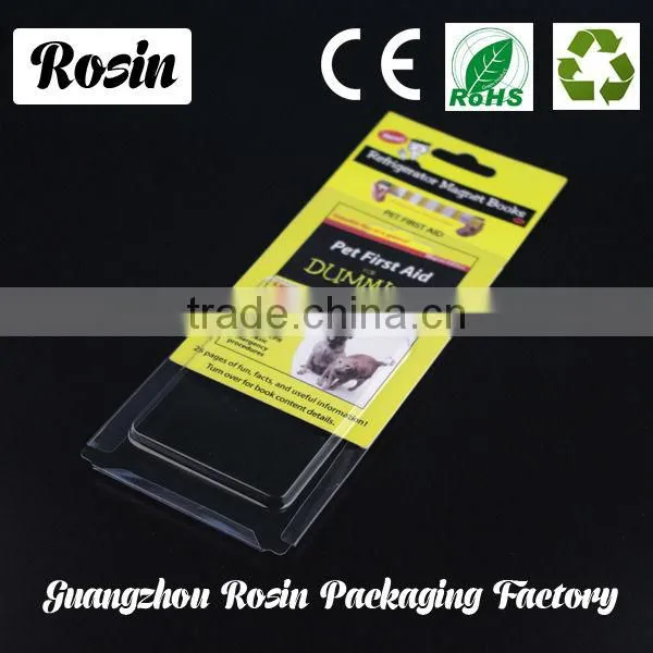 Clear Blister Disposable Plastic Product Blister Card Packaging With Hang Hole