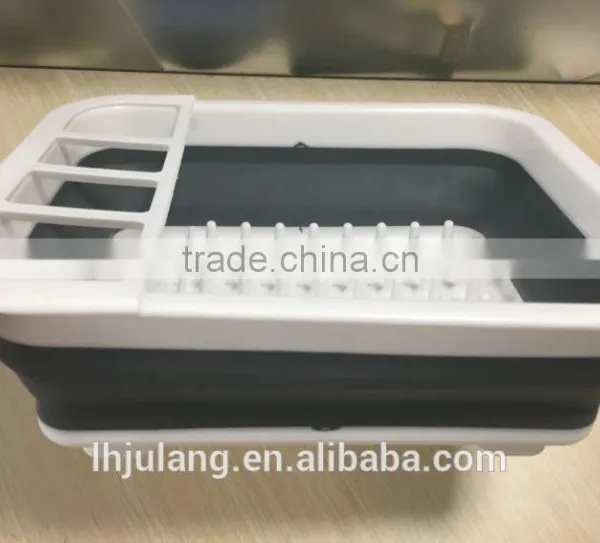 Plastic Collapisble Dish Rack / Plastic Foldable Dish Rack of Kitchen photo-3