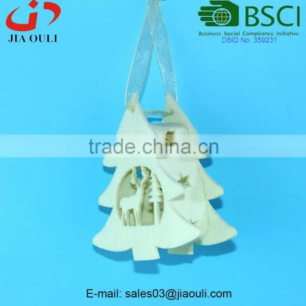 BSCI Audit Factory Hot Sales LED Light Decoration Non-woven Hanging Christmas Tree photo-2