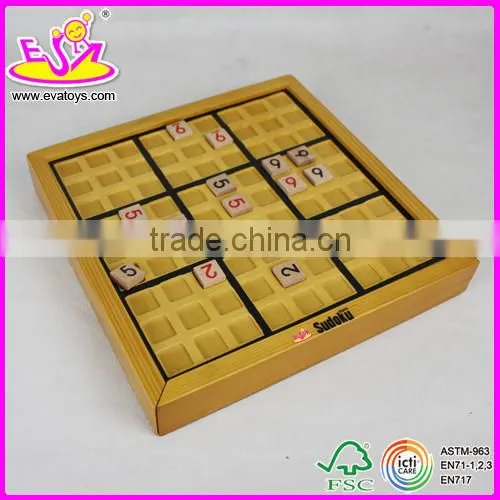 Hot New Product for 2015 Wooden Sudoku Toy for Kids,Educational Toy Wooden Toy Sudoku,Wooden Deluxe Sudoku Board Game W11A014