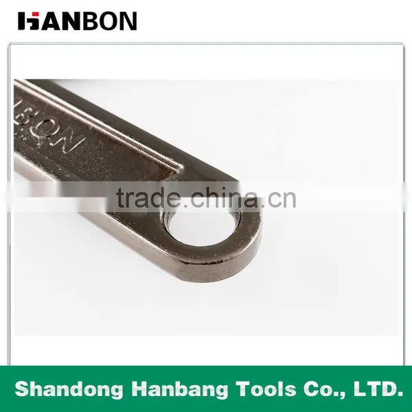 Black Nickel Finish Adjustable Wrench With Good Quality Made in China photo-3