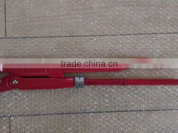 High Quality Chrome Vanadium Steel Adjustable Pipe Wrenches,45 Angle-type Straight Jaws photo-3