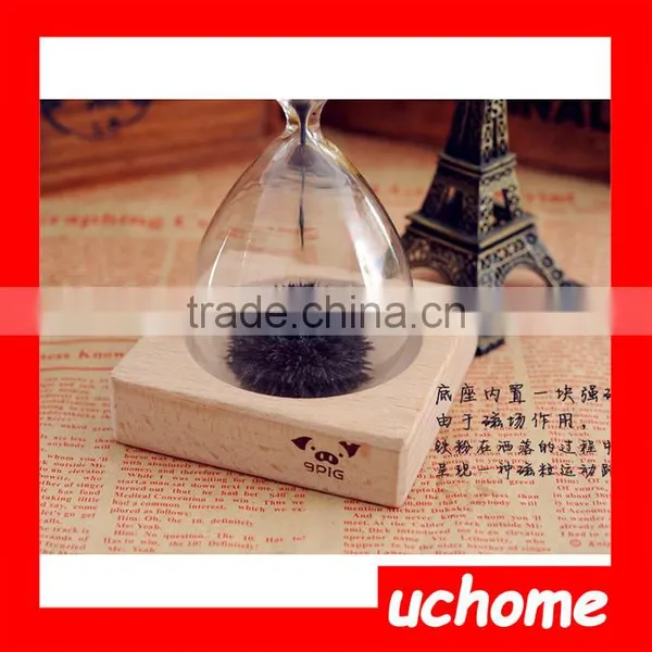 UCHOME New Creative Wooden Holder Magnet Hourglass photo-3