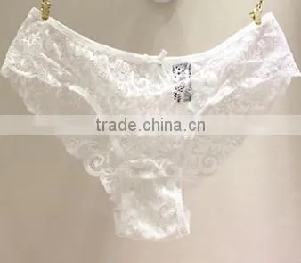 Sexy Transparent Ladies Underwear Cotton Lace Panties/women in Transparent Underwear photo-3