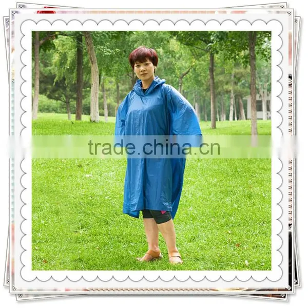 Adult Clear PVC Rain Poncho With Hood photo-3