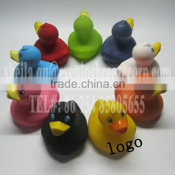 Wholesale Promotional Rubber Duck With Logo Imprint , Baby Bath Plastic Duck Toy , Floating Vinyl Duck photo-3