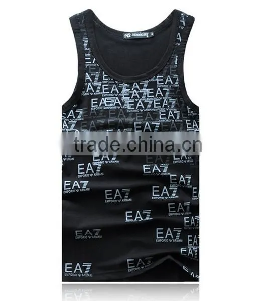 Gym Stringer Tank Top Men Bodybuilding Clothing and Fitness Mens Sleeveless Shirt Sports Vests Cotton Singlets Muscle Tops photo-4