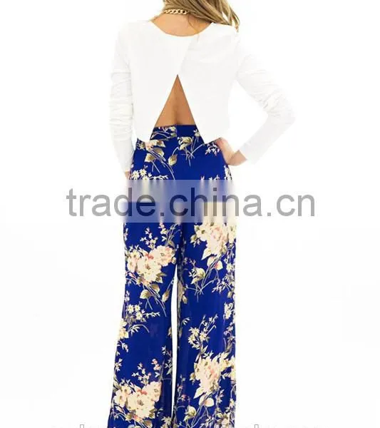 Hot Sell Women Summer Baggy Pants Thai Floral Comfy Yoga Beach Wide Leg Straight Sweat Pants Bolo Gypsy Harem Pants photo-3