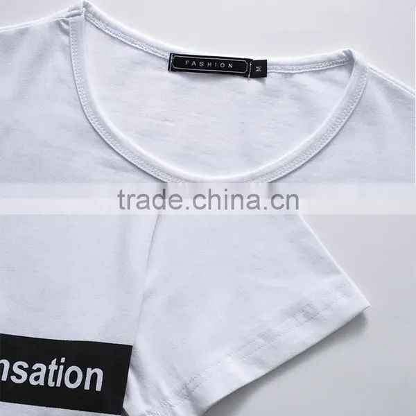 2016 Fashion Fit Best Quality Letter Printe Short Sleeve Fit Men's t Shirt photo-5